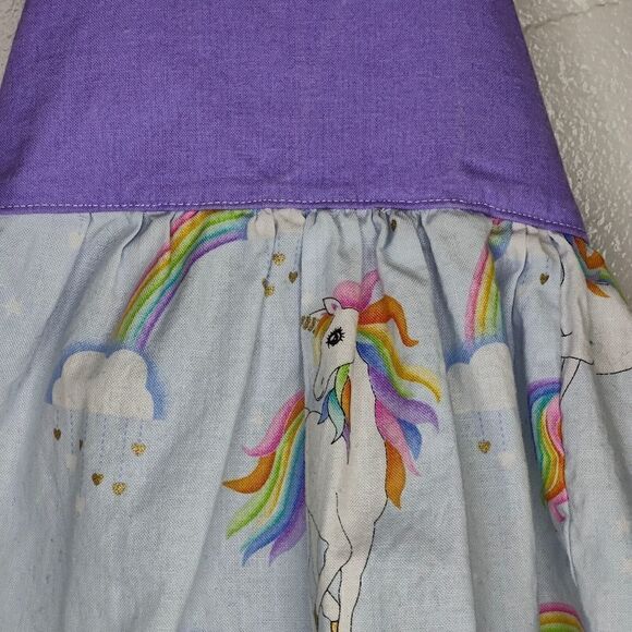 2 Lil Buggs Handmade Unicorn Baby Dress - Picture 5 of 14